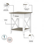 Table de chevet avec tiroir Key West Coastal de Bush Furniture