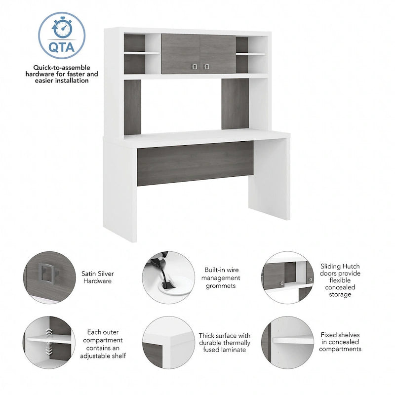 Bureau Credenza Echo 60W avec huche