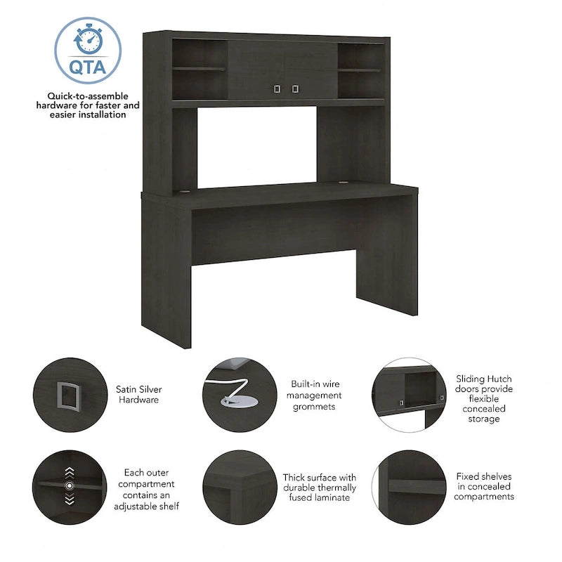 Bureau Credenza Echo 60W avec huche