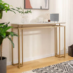 Costway 47 Table console moderne à plateau en faux marbre avec – Voir détails