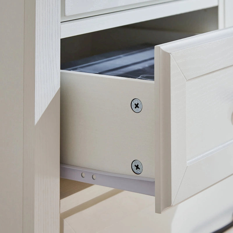 Farmhouse 5-Drawer Gentlemen's Chest, Tall Chest of Drawers, Organizer Storage for Living Room