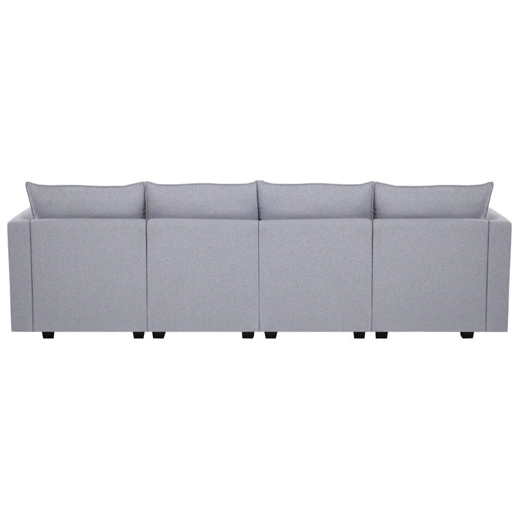 Collection Bricolage Moderne - Canapé Modulable Convertible - Canapé en Lin pour Salon, Appartement, Bureau