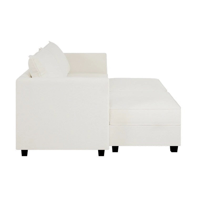 Collection Bricolage Moderne - Canapé Modulable Convertible - Canapé en Lin pour Salon, Appartement, Bureau