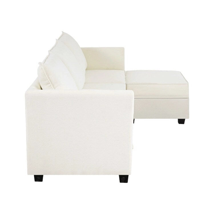 Collection Bricolage Moderne - Canapé Modulable Convertible - Canapé en Lin pour Salon, Appartement, Bureau