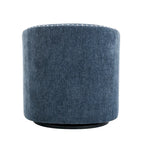 Fauteuil d'appoint pivotant Porthos Home Wesa en tissu capitonné