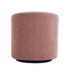 Fauteuil d'appoint pivotant Porthos Home Wesa en tissu capitonné