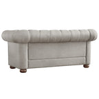 Causeuse capitonnée Chesterfield Knightsbridge à bras roulés