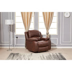 Fauteuil inclinable motorisé simple en cuir reconstitué 8018
