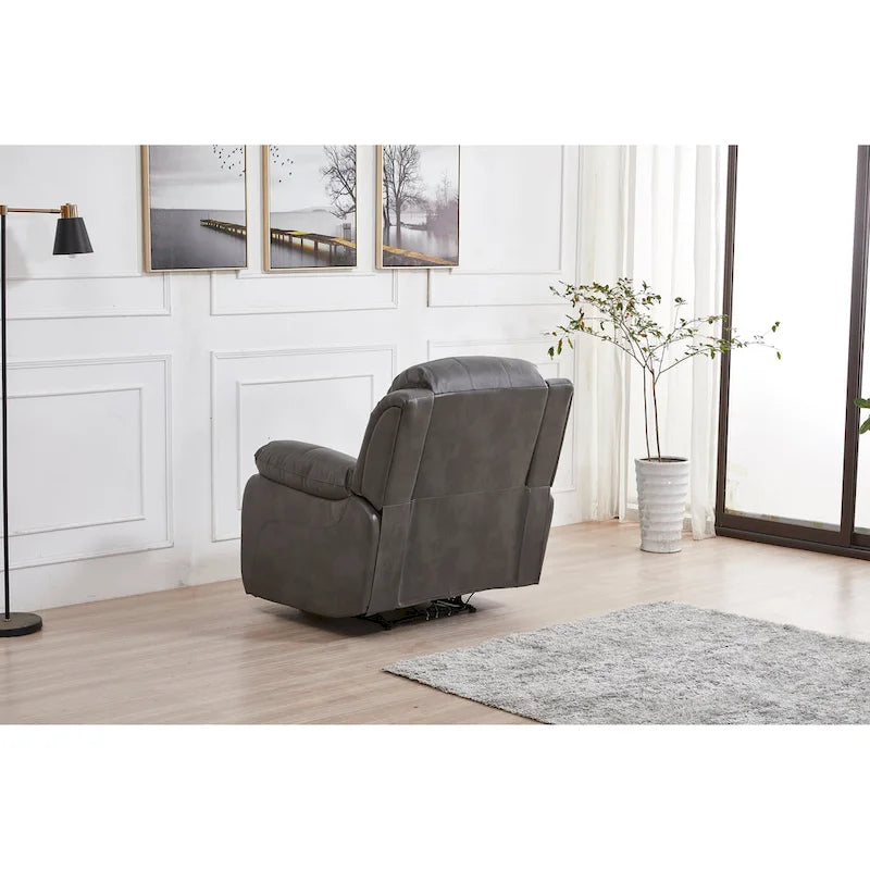 Fauteuil inclinable motorisé simple en cuir reconstitué 8018