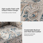 Fauteuil Yahweh Farmhouse avec têtes de clous et accoudoirs roulés par HULALA HOME (Lot de 2)