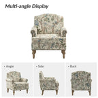 Fauteuil Yahweh Farmhouse avec têtes de clous et accoudoirs roulés par HULALA HOME (Lot de 2)