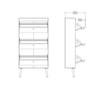 Carson Carrington Bodo 3-drawer Shoe Storage Cabinet