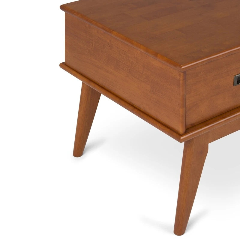 Table basse rectangulaire WYNDENHALL Tierney en bois massif, 48 pouces de large, style moderne du milieu du siècle - 48 L x 22 P x 20 H