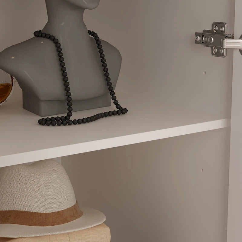 Armoires à double penderie modulaires avec miroir de façade