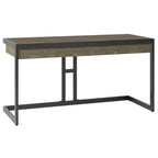 Bureau d'ordinateur industriel en bois d'acacia massif Cecilia