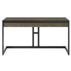 Bureau d'ordinateur industriel en bois d'acacia massif Cecilia