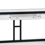 Bureau d'ordinateur industriel en bois d'acacia massif Cecilia