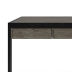 Bureau d'ordinateur industriel en bois d'acacia massif Cecilia