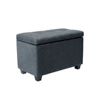 Banc de rangement Porthos Home Vivi en tissu à couvercle basculant