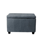 Banc de rangement Porthos Home Vivi en tissu à couvercle basculant