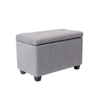 Banc de rangement Porthos Home Vivi en tissu à couvercle basculant