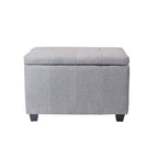 Banc de rangement Porthos Home Vivi en tissu à couvercle basculant
