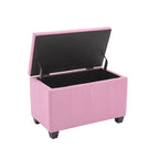 Banc de rangement Porthos Home Vivi en tissu à couvercle basculant