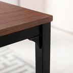 Ensemble de table de cuisine 3 pièces avec deux bancs, ensemble de salle à manger 4 places