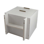Manhattan Comfort Granville Lot de 2 tables de chevet en bois massif du milieu du siècle à 2 tiroirs