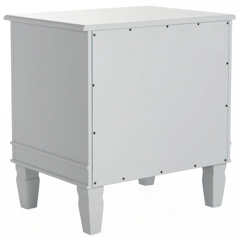 SAFAVIEH Georgeann White 3-Drawer Nightstand