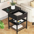 Table de chevet avec station de recharge