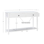 Console en bois blanc