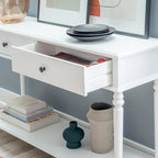 Console en bois blanc