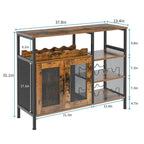 Meuble de bar à vin - 37.8P x 13.4L x 31.1H