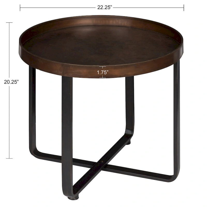 Table d'appoint ronde Kate et Laurel Zabel