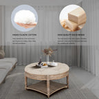 Large Round Ottoman Coffee Table