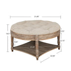 Large Round Ottoman Coffee Table