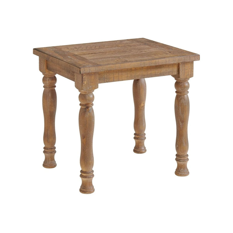 Highland Turned Leg End Table, 22x26