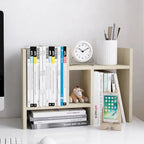 Étagère de Rangement de Bureau en Bois avec Rangement