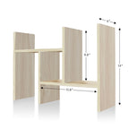 Étagère de Rangement de Bureau en Bois avec Rangement