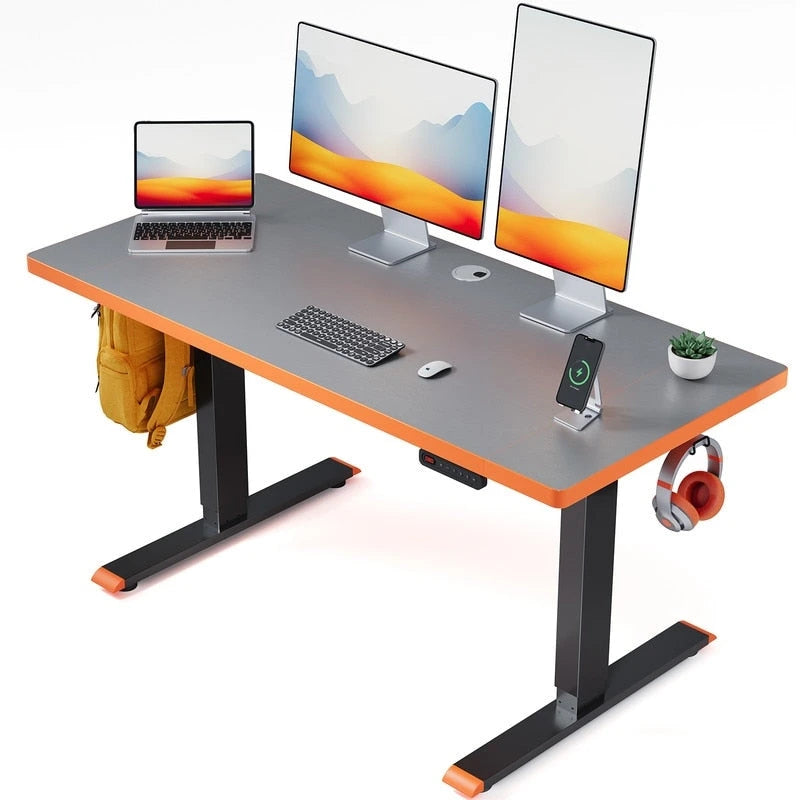 SIAGO Bureau informatique 48 x 24 pouces, réglable en hauteur, électrique, assis-debout